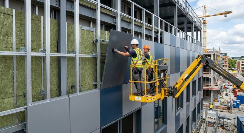 Facade Cladding Installation in Dalton, GA