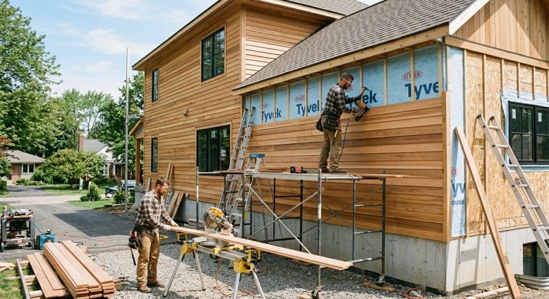 Faux Wood Siding Installation in Mc Donald, TN