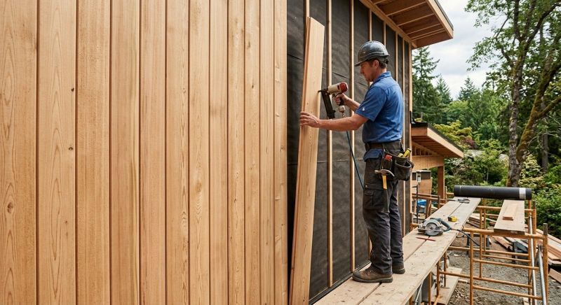 Faux Wood Siding Installation in Rossville, GA