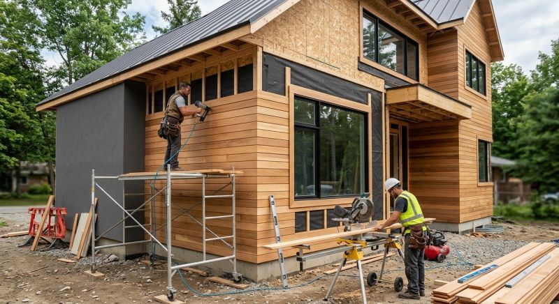 Faux Wood Siding Installation in Rossville, GA