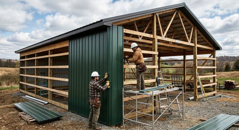 Metal Barn Siding Installation in Dalton, GA