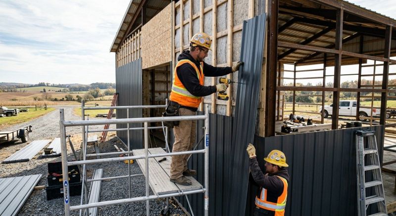 Metal Barn Siding Installation in Dalton, GA