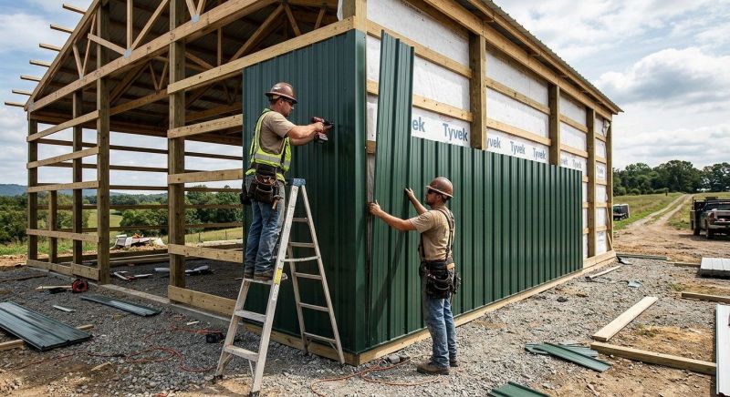 Metal Barn Siding Installation in Dalton, GA