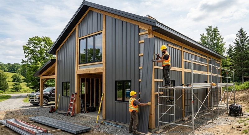 Pole Barn Siding Installation in Dalton, GA