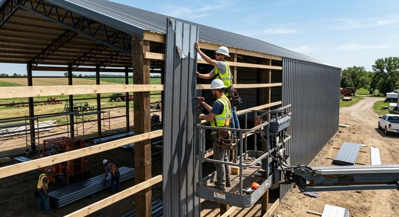 Pole Barn Siding Installation in Dalton, GA