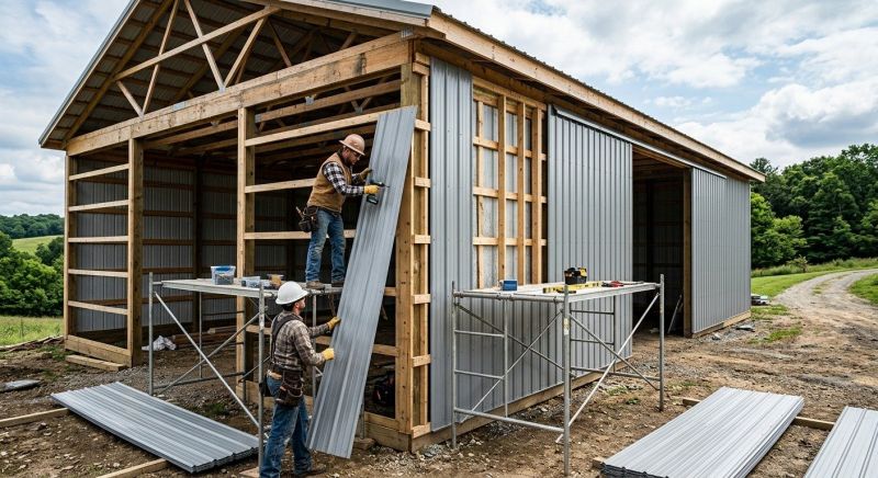 Pole Barn Siding Installation in Dalton, GA